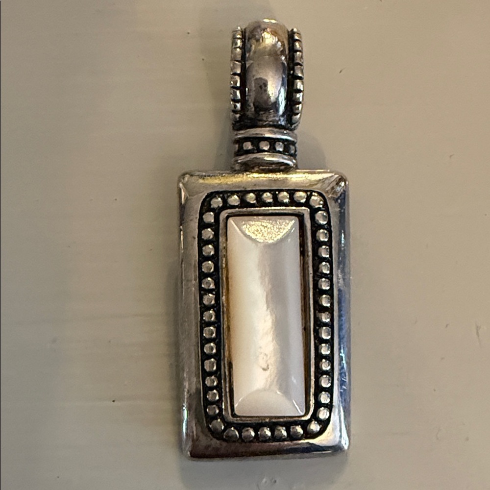 Premier Designs Pearl Silver Pendant